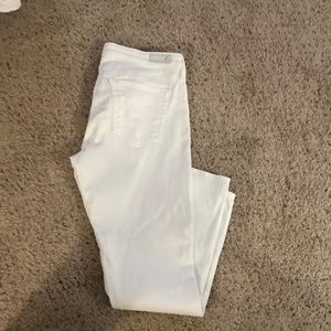 Adriana Goldschmied The Stevie ankle slim straight ankle white Jean pants